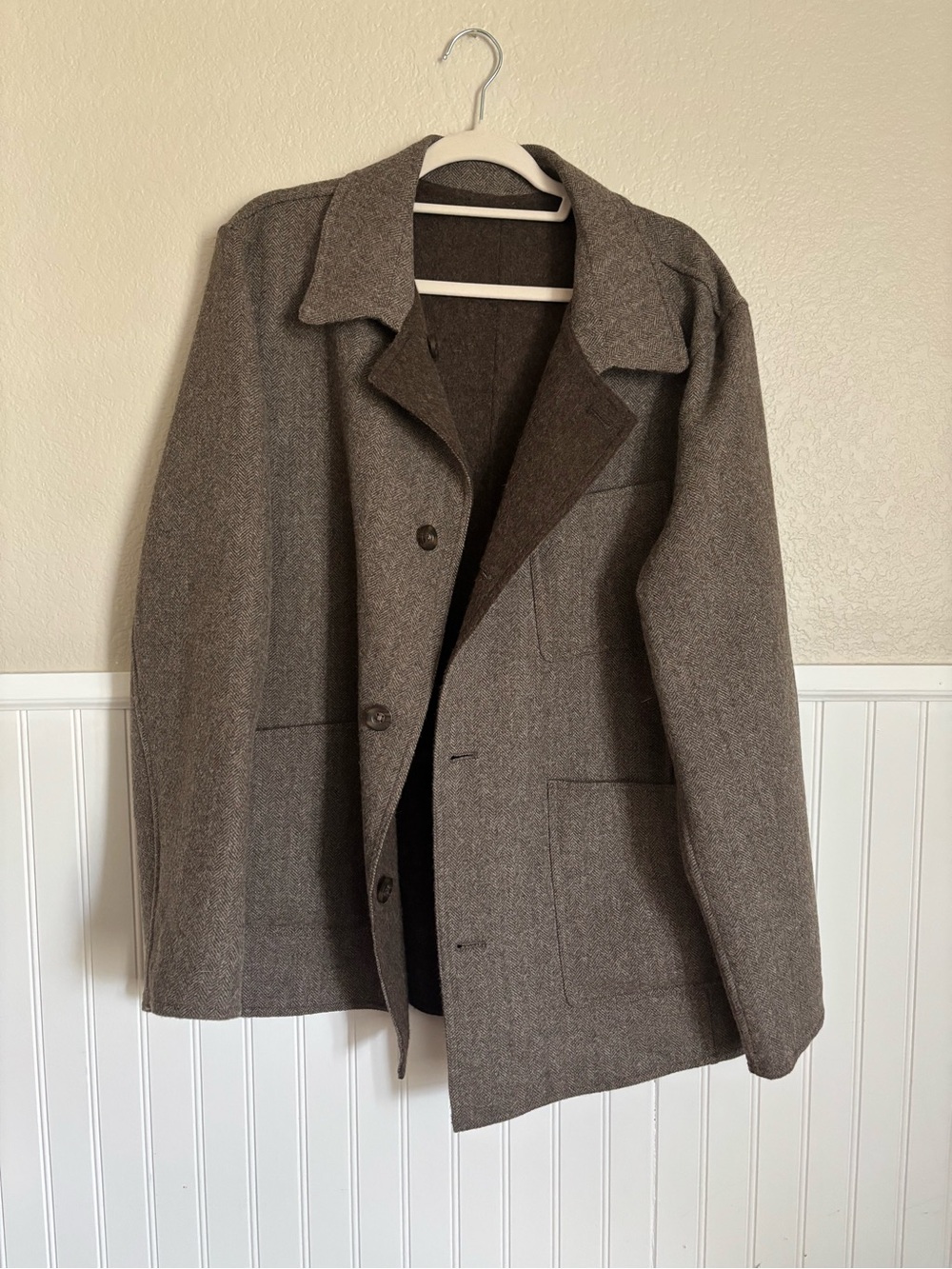 Daniel Cremieux Reversible Alpaca Wool Pea Coat